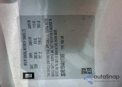 2010 Chevrolet Camaro Ls из США, поврежденный, VIN 2G1FE1EV4A9177365